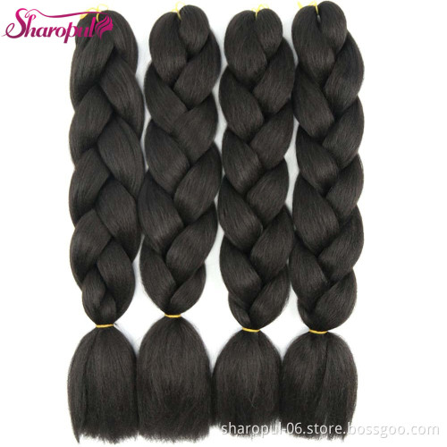 Black hair Pre Twisted Crochet Braid Hair weave 24 inch 100g/pc synthetic crochet braids hair bulk vebdor
